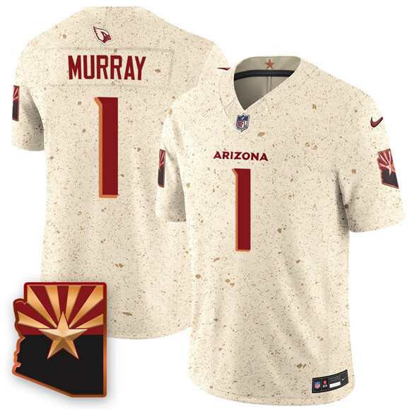 Men's Arizona Cardinals #1 Kyler Murray 2025 F.U.S.E. Rivalries Jersey