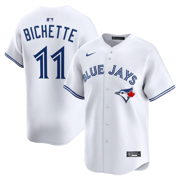 Men's Toronto Blue Jays Bo Bichette #11 White Stitched Jersey