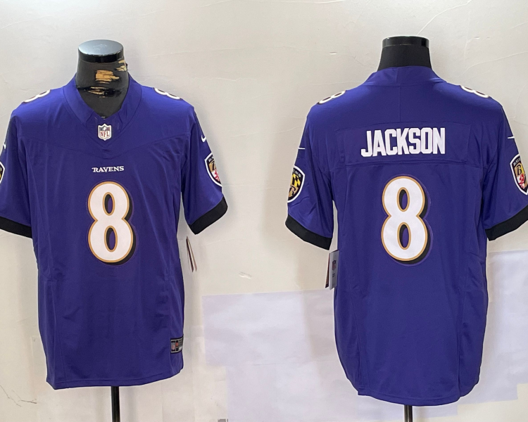 Lamar Jackson purple jersey home