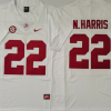 Alabama Crimson Tide White #22 N.HARRIS Stitched Jersey