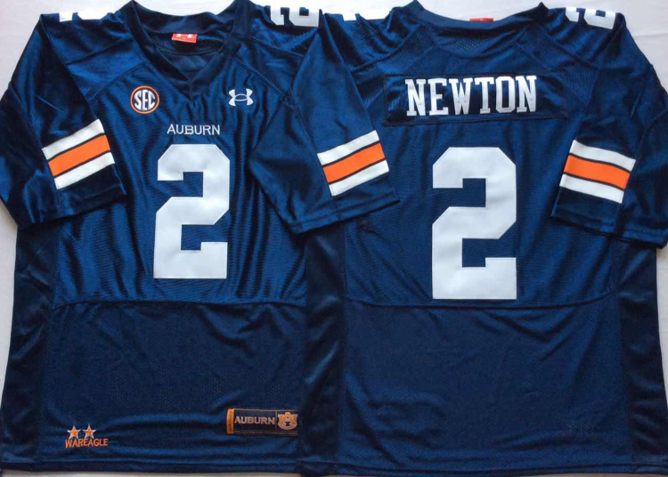 Auburn Tigers Blue #2 NEWTON Stitched Jersey