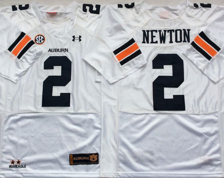 Auburn Tigers White #2 NEWTON Stitched Jersey