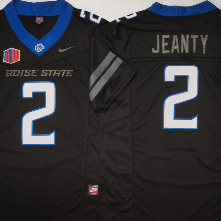Boise State Broncos Black #2 JEANTY Stitched Jersey