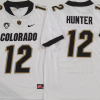 COLORADO BUFFALOES White #12 HUNTER Stitched Jersey