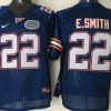 Florida Gators #22 E.SMITH Blue Stitched Jersey