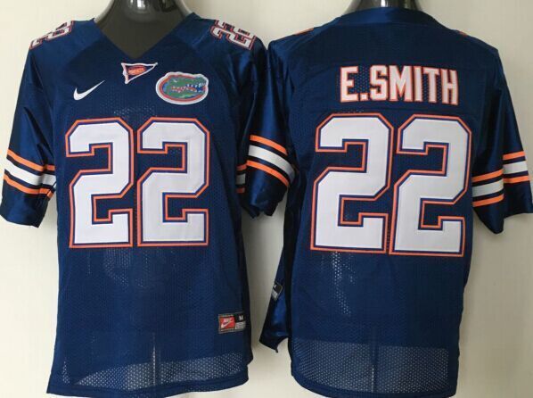 Florida Gators #22 E.SMITH Blue Stitched Jersey