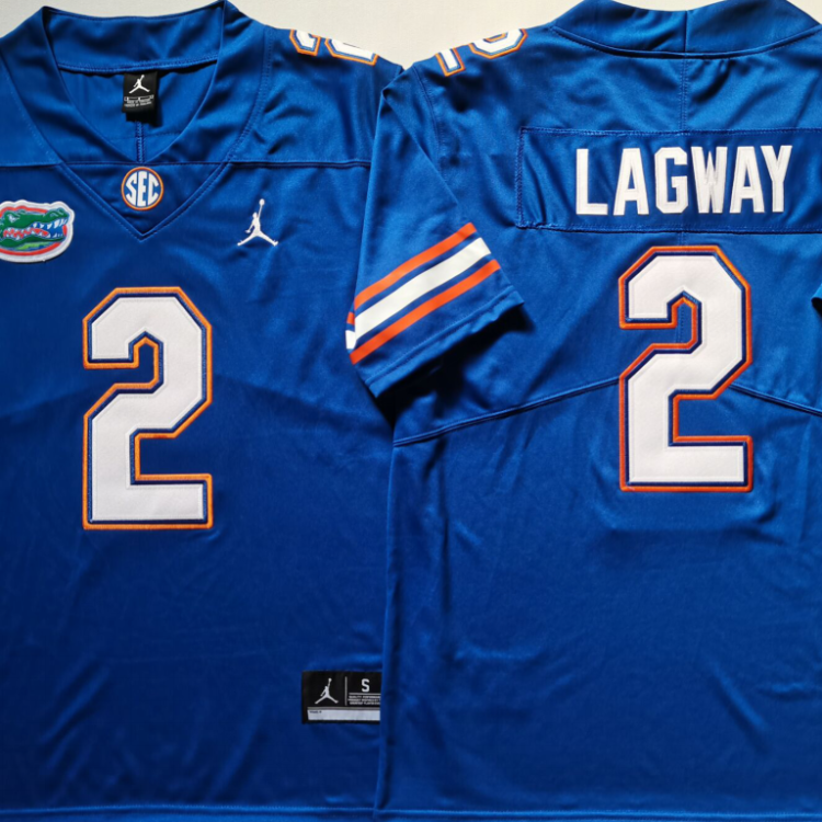 Florida Gators Blue #2 LAGWAY Stitched Jersey