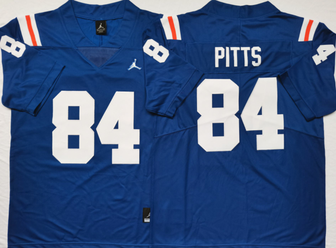 Florida Gators Blue #84 PITTS Stitched Jersey