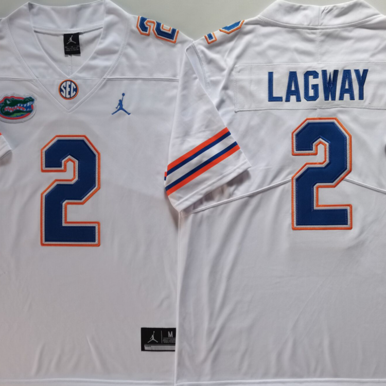 Florida Gators White #2 LAGWAY Stitched Jersey