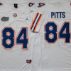 Florida Gators White #84 PITTS Stitched Jersey