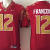 Florida State Seminoles #12 Red FRANCOIS Stitched Jersey