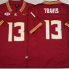 Florida State Seminoles Red #13 TRAVIS Stitched Jersey