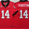 Georgia Bulldogs Red #14 STOCKTON Stitched Jersey