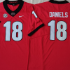 Georgia Bulldogs Red #18 DANIELS Stitched Jersey