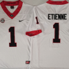Georgia Bulldogs White #1 ETIENNE Stitched Jersey
