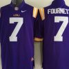 LSU Tigers #7 Purple Fournette Stitched Jersey