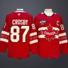 Men's 4 Nations NHL Hockey #87 Sidney Crosby Jersey Red