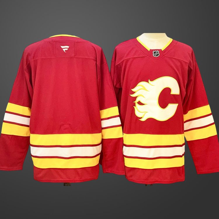 Men's Calgary Flames Blank Red 2024-25 Stitched Hockey Jersey