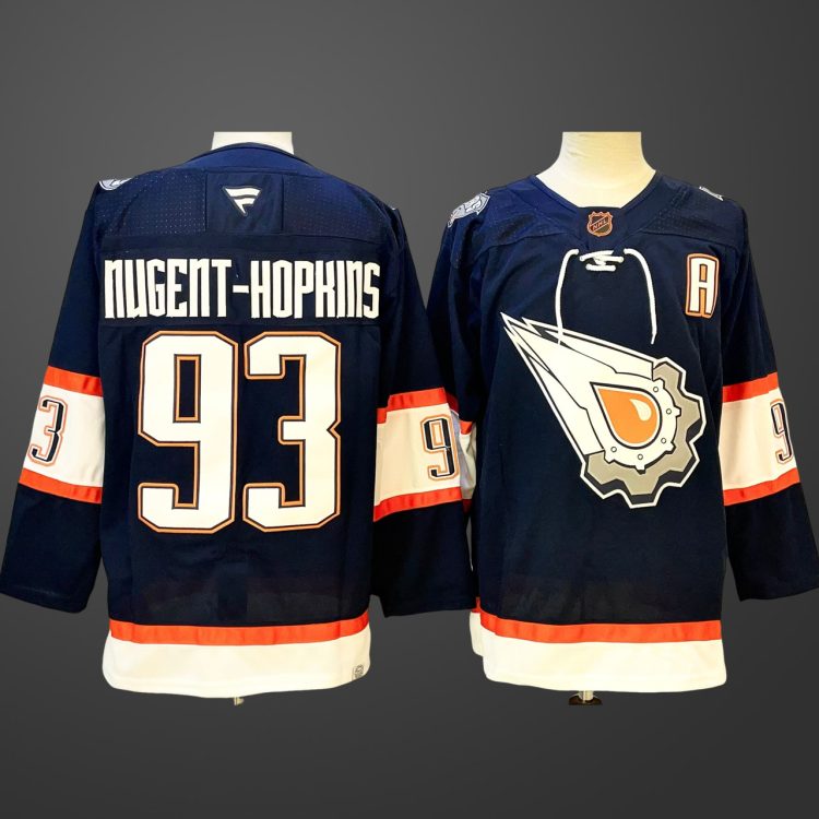 Men's Edmonton Oilers #93 Ryan Nugent Hopkins Jersey