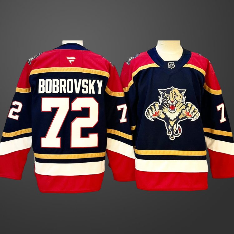 Men's Florida Panthers #72 Bobrovsky Stitched Jersey