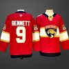 Men's Florida Panthers #9 Sam Bennett Red 2024-25 Home Stitched Hockey Jersey