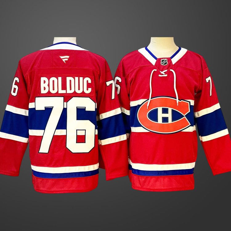 Men's Montreal Canadiens #76 Zack Bolduc Red 2024-25 Stitched Jersey
