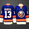 Men's New York Islanders #13 Mathew Barzal Royal 2024-25 Home Stitched Hockey Jersey