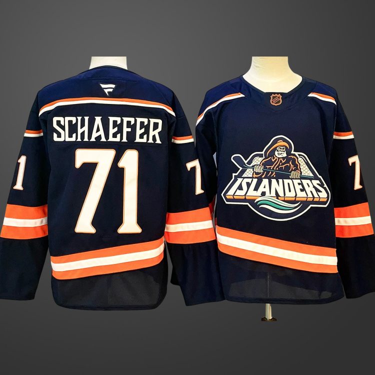 Men's New York Islanders #71 Matthew Schaefer Navy 2024-25 Stitched Hockey Jersey