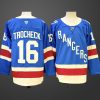 Men's New York Rangers #16 Vincent Trocheck Blue Centennial Stitched Hockey Jersey