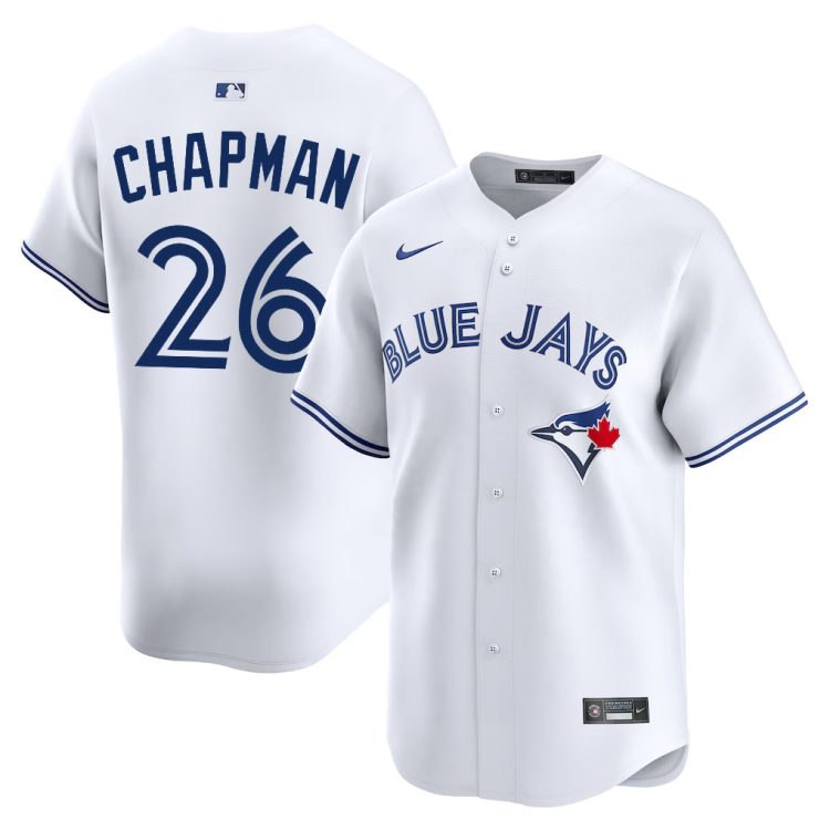 Men's Toronto Blue Jays Matt Chapman #26 White Jersey