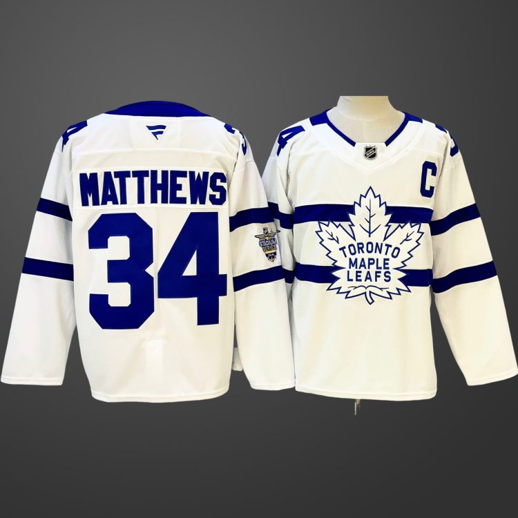 Men's Toronto Maple Leafs #34 Auston Matthews White Jersey