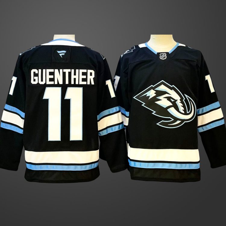 Men's Utah Mammoth #11 Dylan Guenther Navy 2025 Stitched Jersey