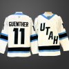 Men's Utah Mammoth #11 Dylan Guenther White Stitched Jersey