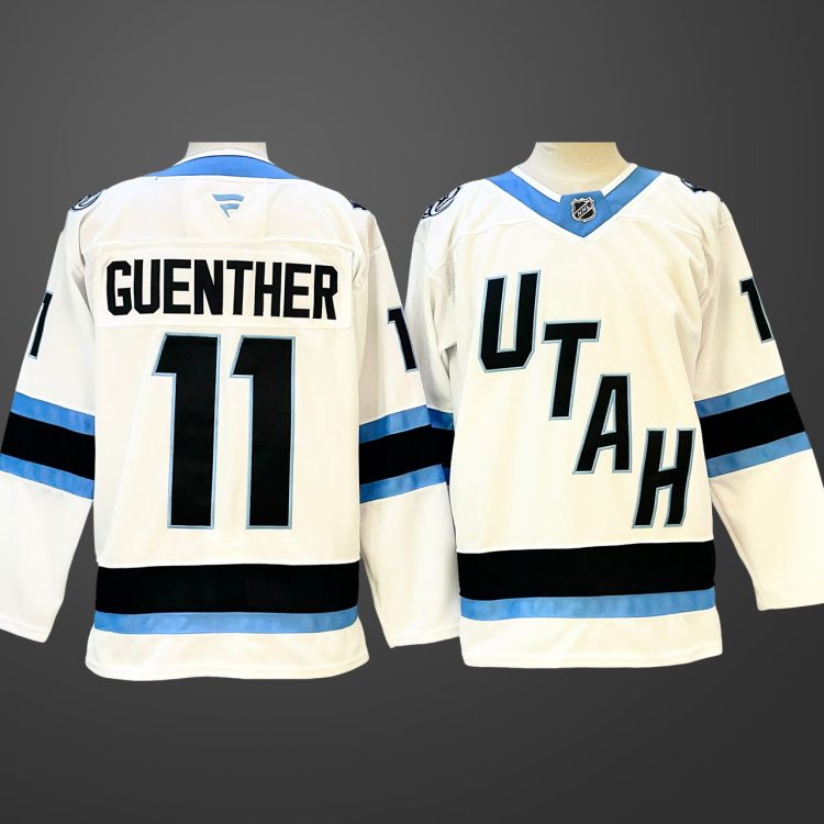 Men's Utah Mammoth #11 Dylan Guenther White Stitched Jersey