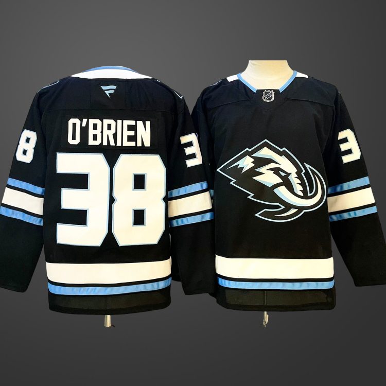 Men's Utah Mammoth #38 Liam O'Brien Navy 2025 Stitched Jersey