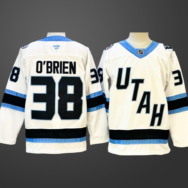 Men's Utah Mammoth #38 Liam O'Brien White Stitched Jersey