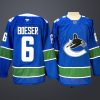 Men's Vancouver Canucks #6 Brock Boeser Blue Home Breakaway Jersey