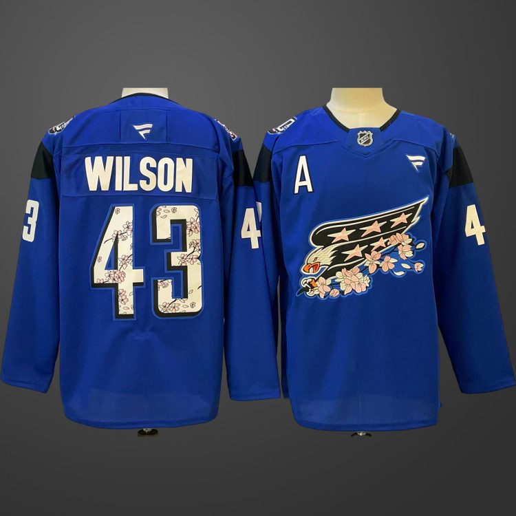 Men's Washington Capitals Tom Wilson #43 Blue Jersey