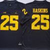 Michigan Wolverines Blue #25 HASKINS Stitched Jersey