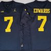 Michigan Wolverines Blue #7 EDWARDS Stitched Jersey