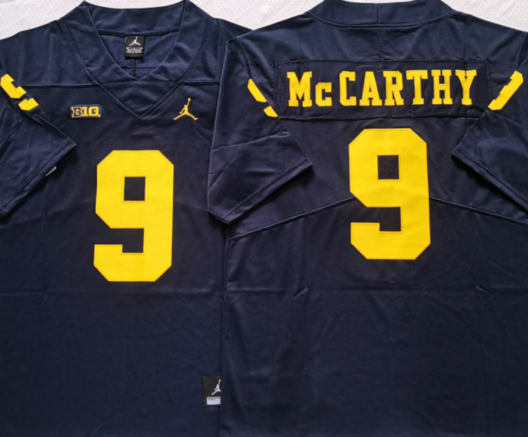 Michigan Wolverines Blue #9 McCARTHY Stitched Jersey