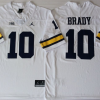 Michigan Wolverines White #10 BRADY Stitched Jersey