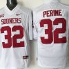 Oklahoma Sooners #32 Perine White Stitched Jersey
