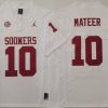 Oklahoma Sooners White #10 MATEER Stitched Jersey