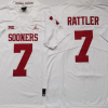 Oklahoma Sooners White #7 RATTLER Stitched Jersey