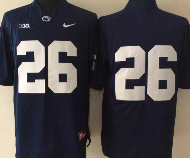 Penn State Nittany Lions #26 Blue Stitched Jersey