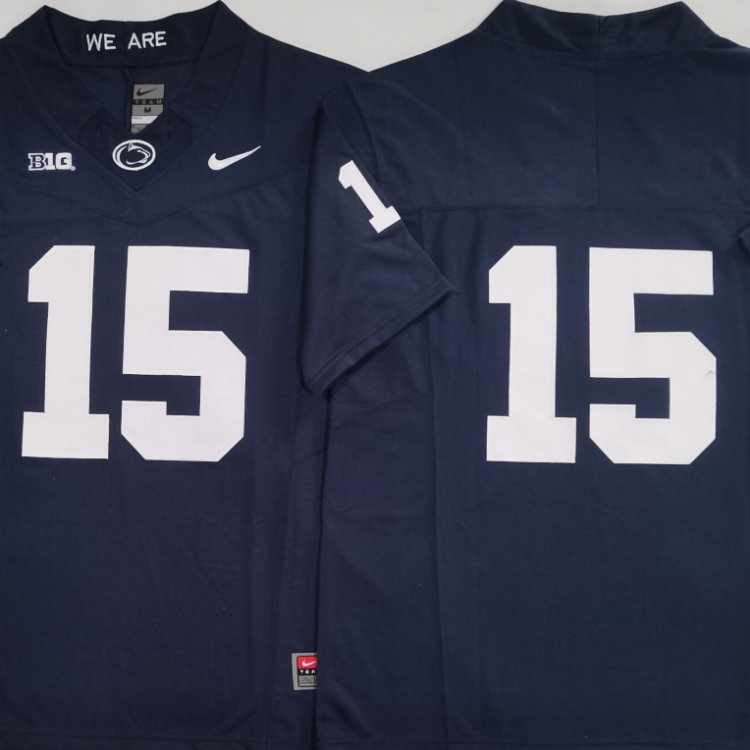 Penn State Nittany Lions Blue #15 Stitched Jersey