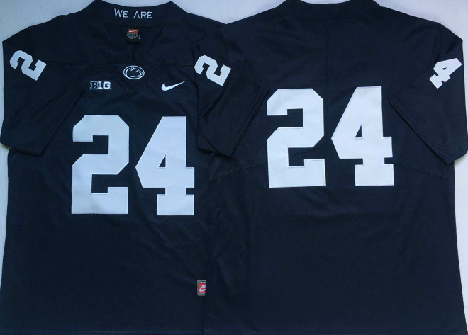 Penn State Nittany Lions Blue #24 Stitched Jersey