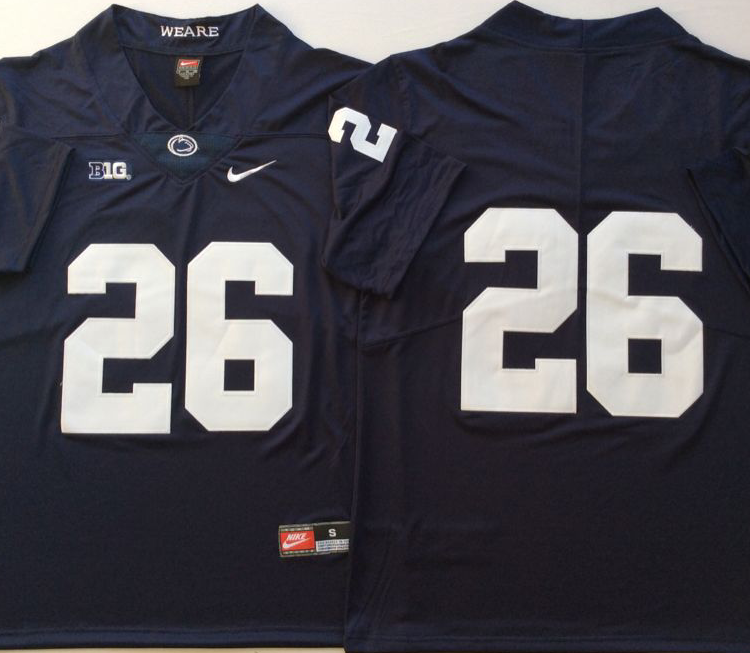 Penn State Nittany Lions Blue #26 BARKLEY Stitched Jersey