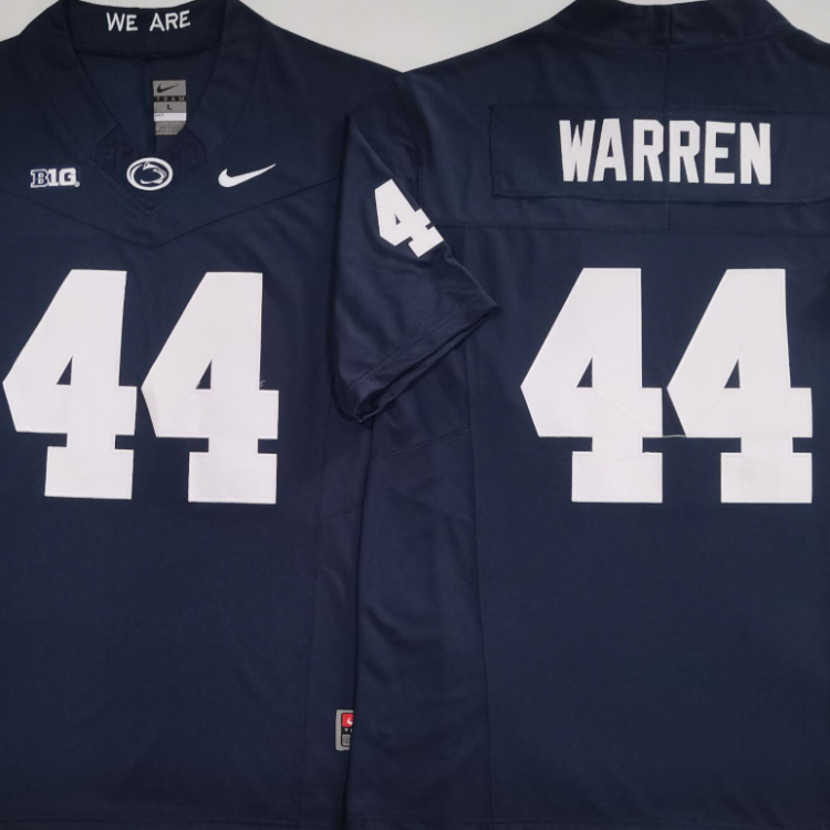 Penn State Nittany Lions Blue #44 WARREN Stitched Jersey